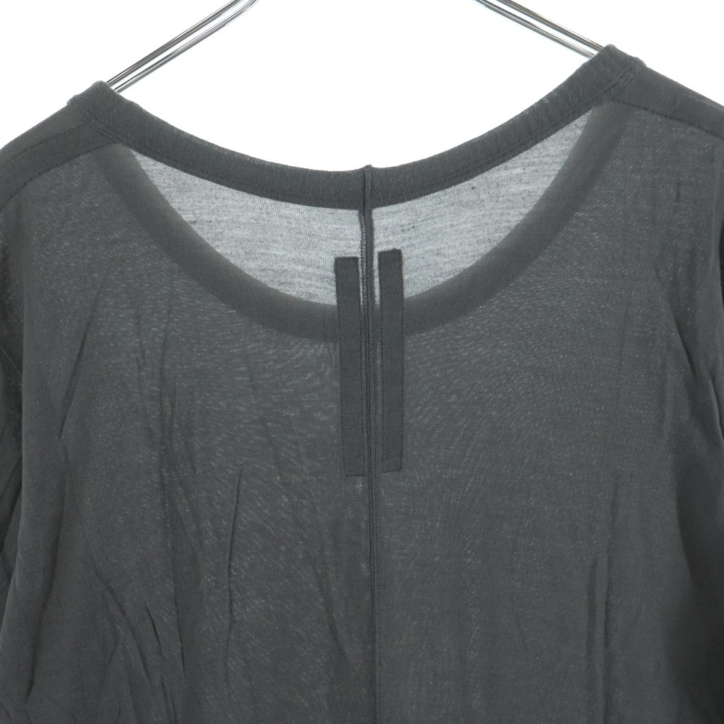 DRKSHDW(ダークシャドウ) 11SS クルーネックレーヨンロングTシャツカットソー グレー RU8251