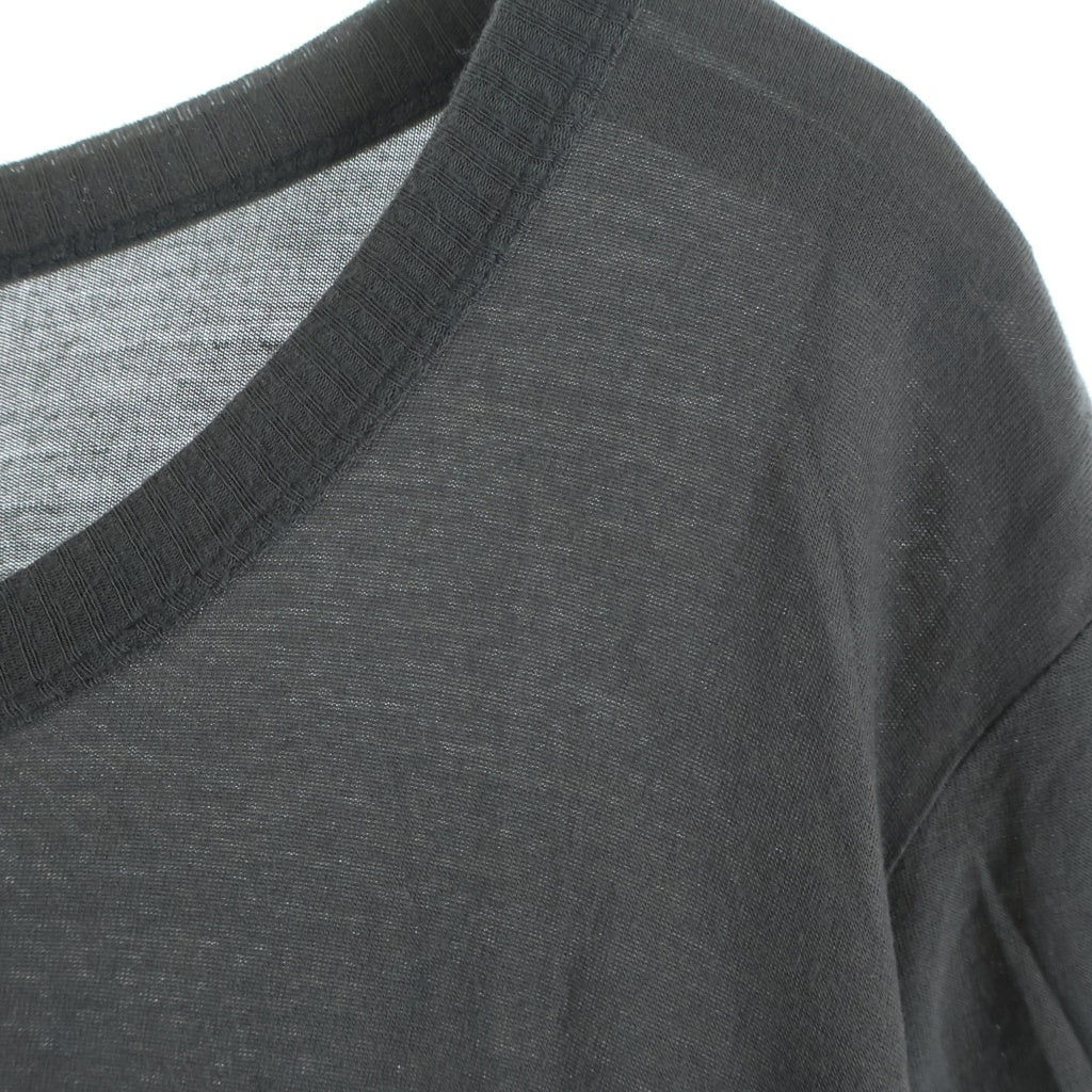 DRKSHDW(ダークシャドウ) 11SS クルーネックレーヨンロングTシャツカットソー グレー RU8251