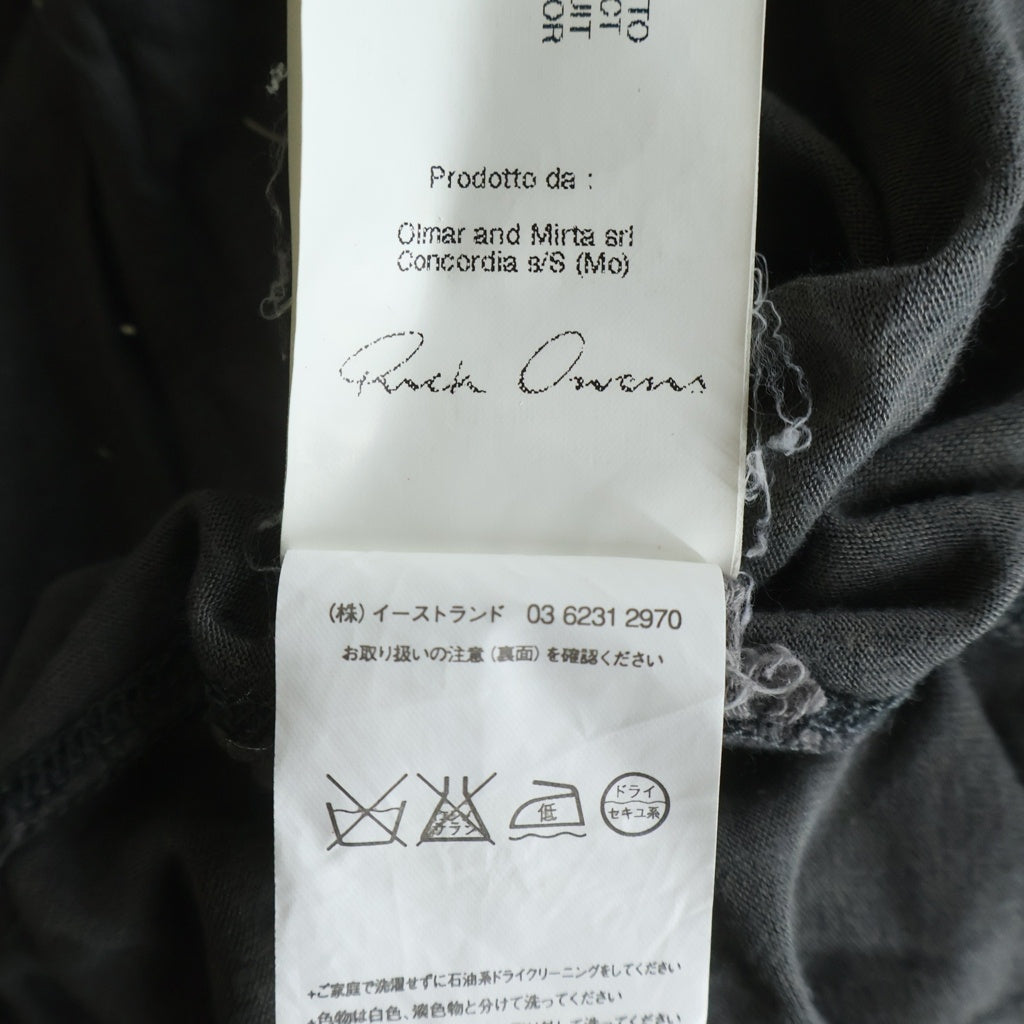 DRKSHDW(ダークシャドウ) 11SS クルーネックレーヨンロングTシャツカットソー グレー RU8251