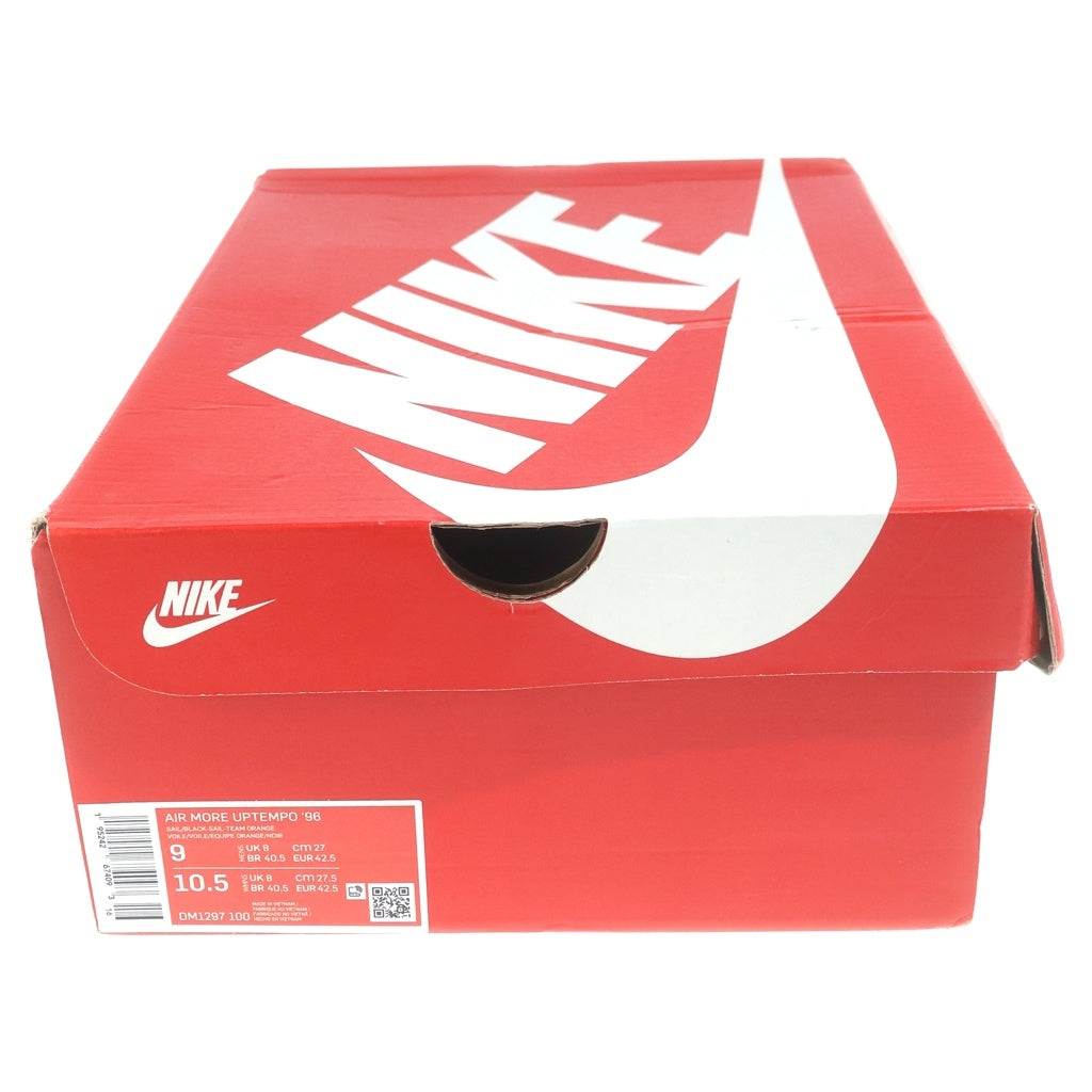 NIKE(ナイキ) Air More Uptempo'96 Trading Cards エアモアアップテンポ'96 トレーディングカード ハイカットスニーカー US9/27cm ホワイト/ブラック DM1297-100