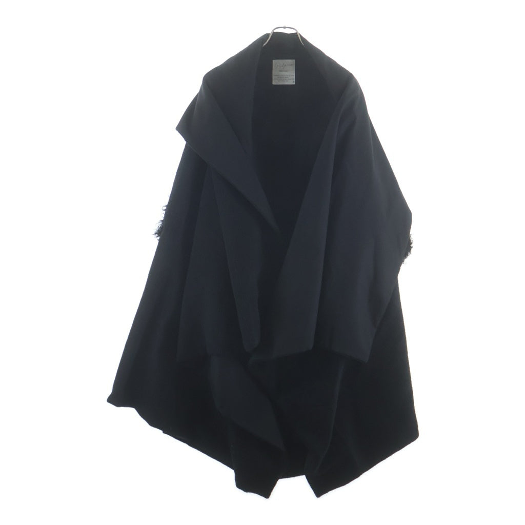 Yohji Yamamoto(ヨウジヤマモト) 97AW ウール ポンチョ ビックドルマンコート ブラック FI-C06-149