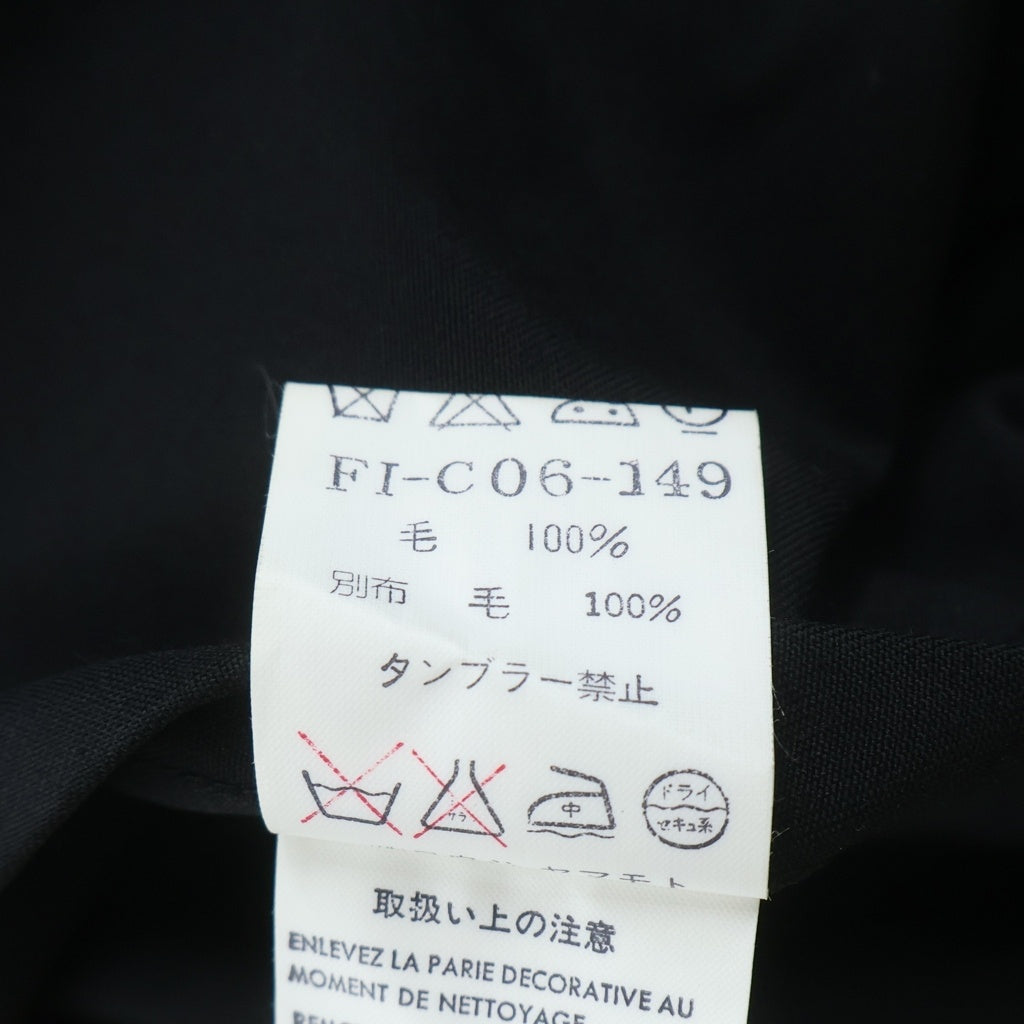 Yohji Yamamoto(ヨウジヤマモト) 97AW ウール ポンチョ ビックドルマンコート ブラック FI-C06-149