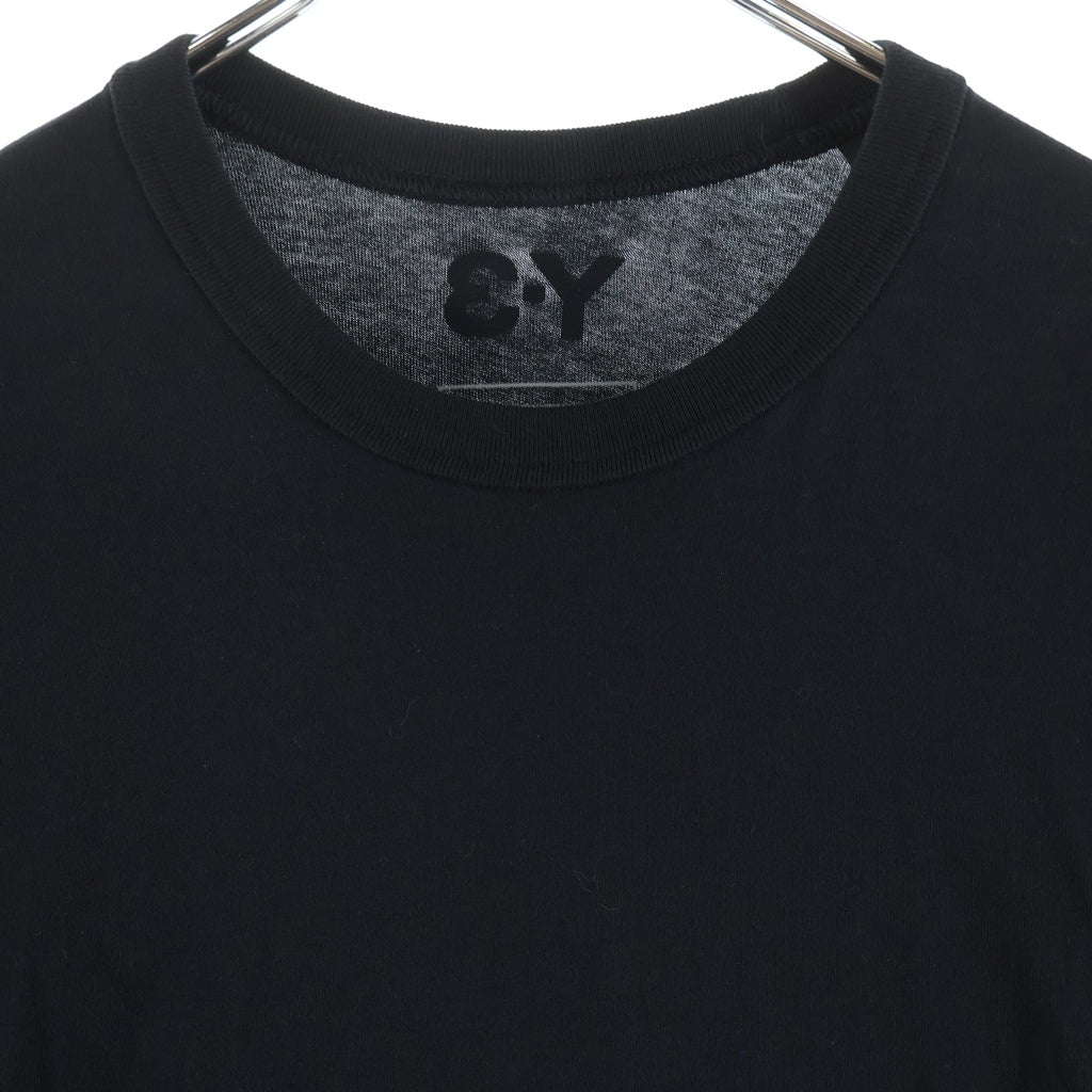Y-3(ワイスリー) KURO SHORT SLEEVE T ロゴ刺繍 クルーネック半袖Tシャツカットソー ブラック