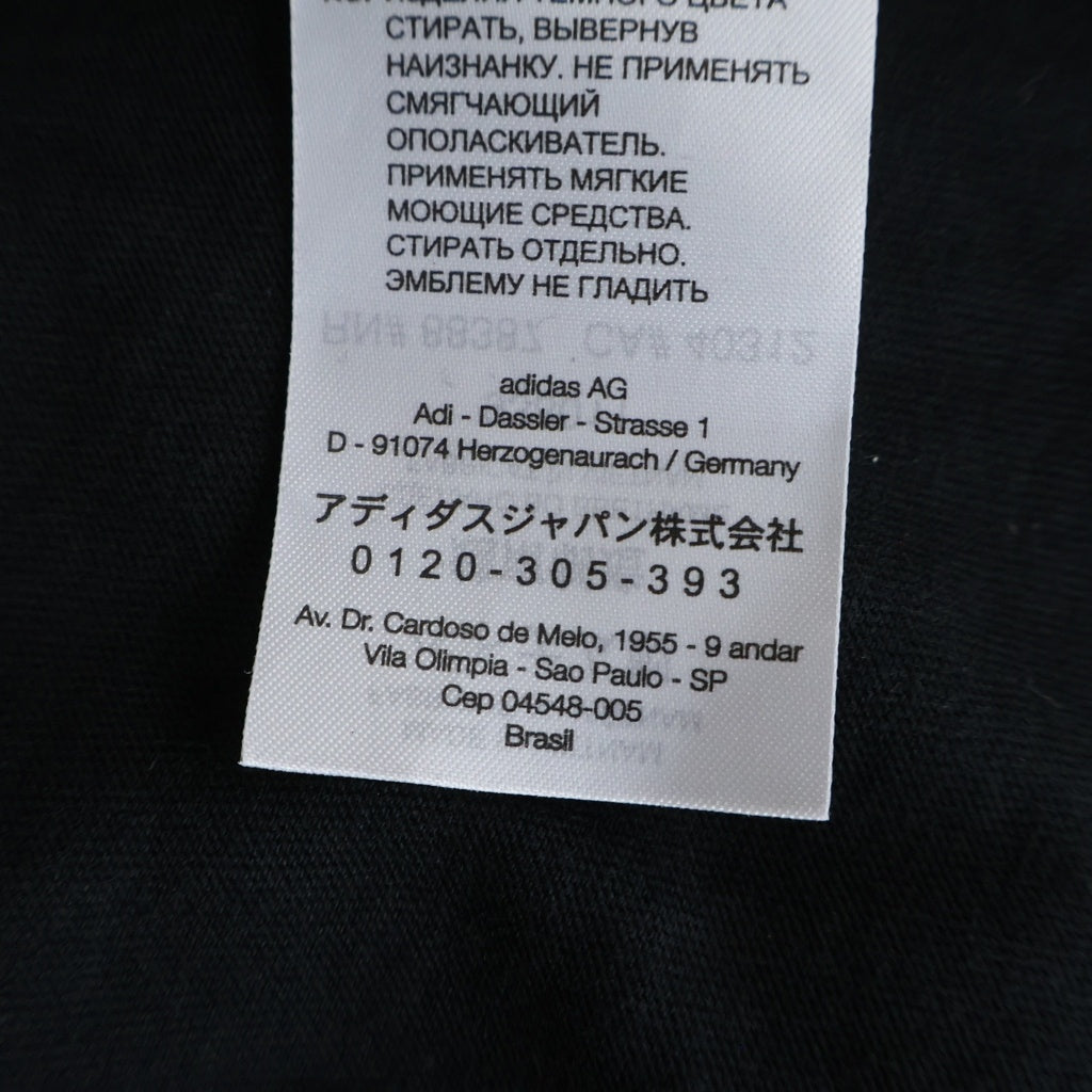 Y-3(ワイスリー) KURO SHORT SLEEVE T ロゴ刺繍 クルーネック半袖Tシャツカットソー ブラック