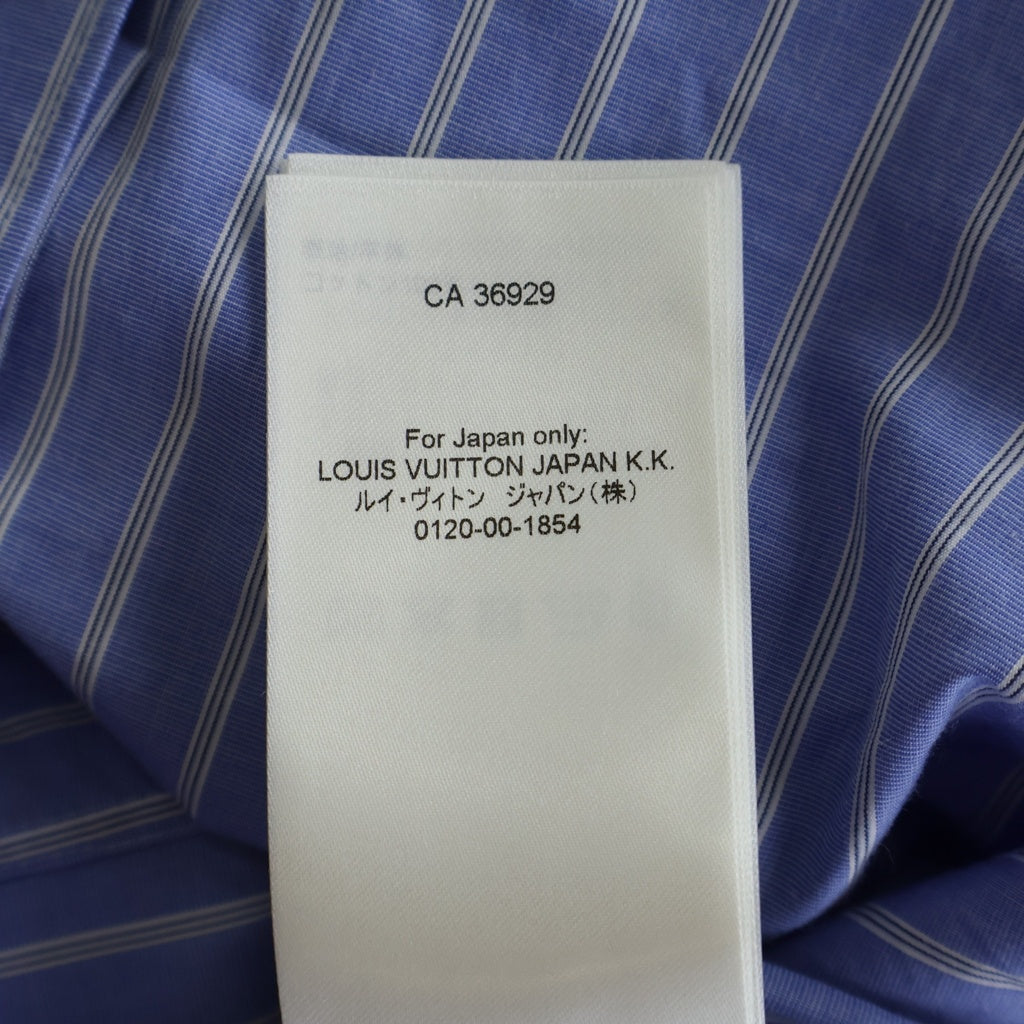 LOUIS VUITTON(ルイヴィトン) 26SS ジャカード ピンストライプ ロングスリーブシャツ ブルー 1AJUR8/RM261M W66 HUS82W