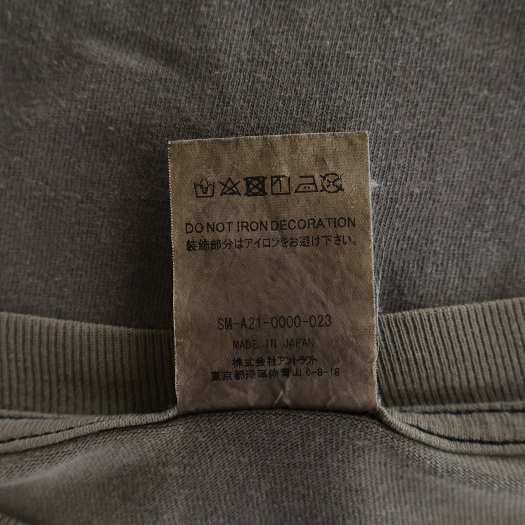 SAINT MICHAEL(セントマイケル) 21AW×DENIM TEARS SONICYOUTH TEE デニムティアーズ ソニックユース ヴィンテージ加工 グレー SM-A21-0000-023