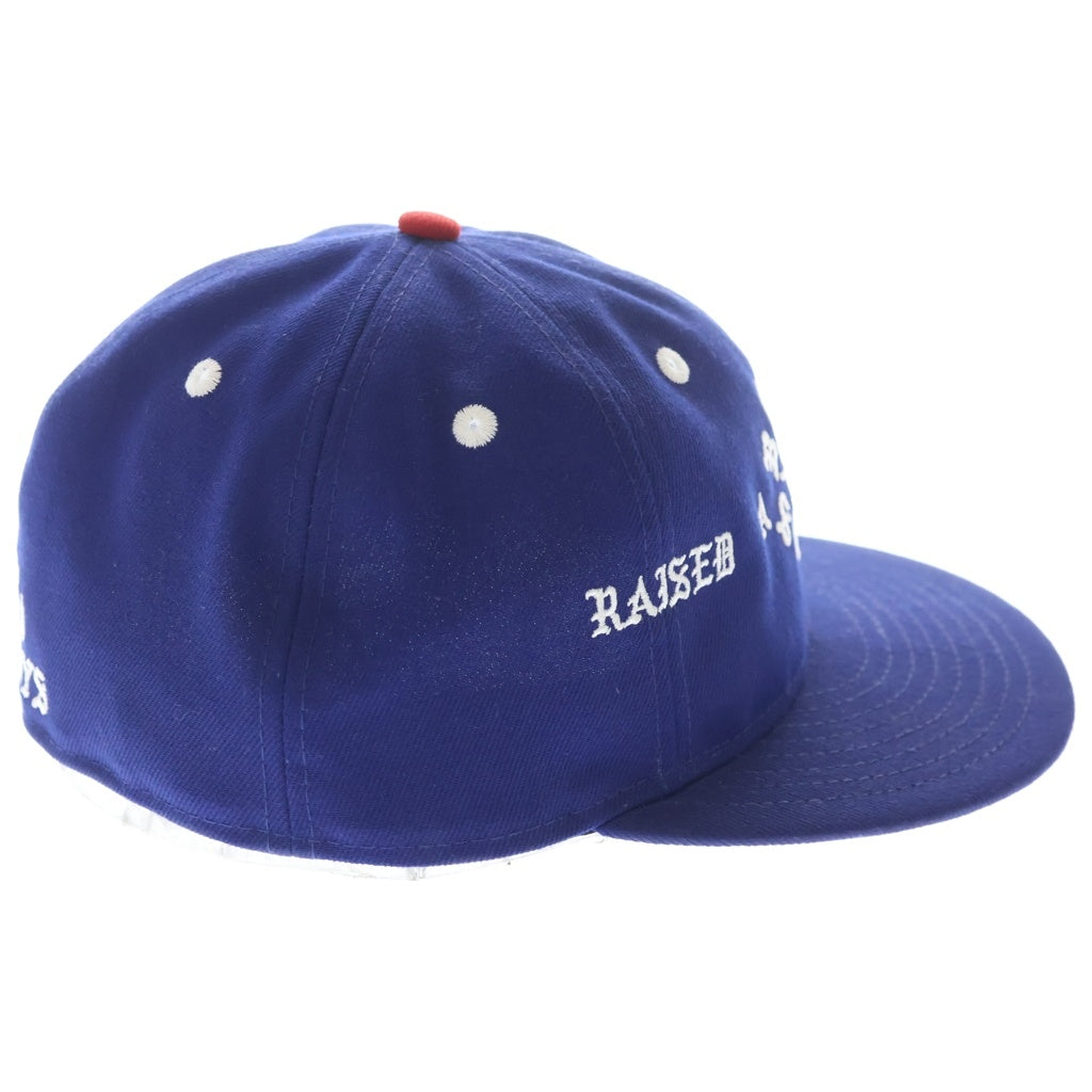SAINT MICHAEL(セントマイケル) 24SS BORN SAINT BR CAP BLUE ボーン セント フロント刺繍 ベースボール キャップ ブルー SM-YS8-0000-C14