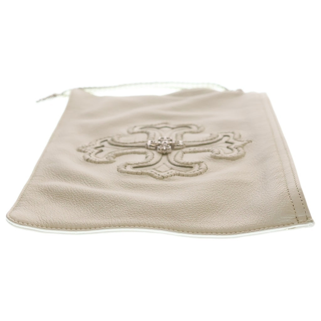 CHROME HEARTS(クロムハーツ) FILIG PLUS フィリグリープラス ロジウム加工 クラッチバッグ ホワイト