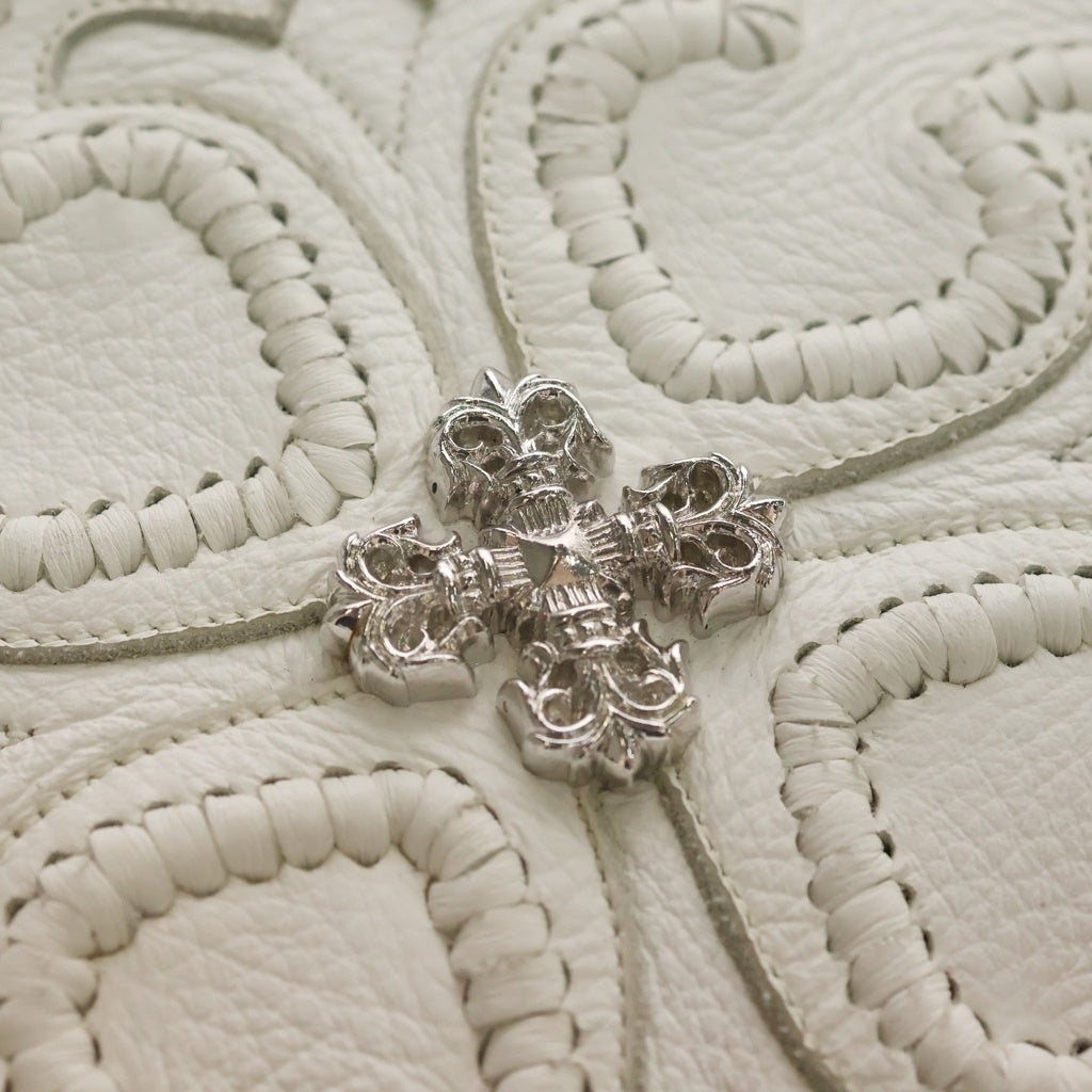 CHROME HEARTS(クロムハーツ) FILIG PLUS フィリグリープラス ロジウム加工 クラッチバッグ ホワイト