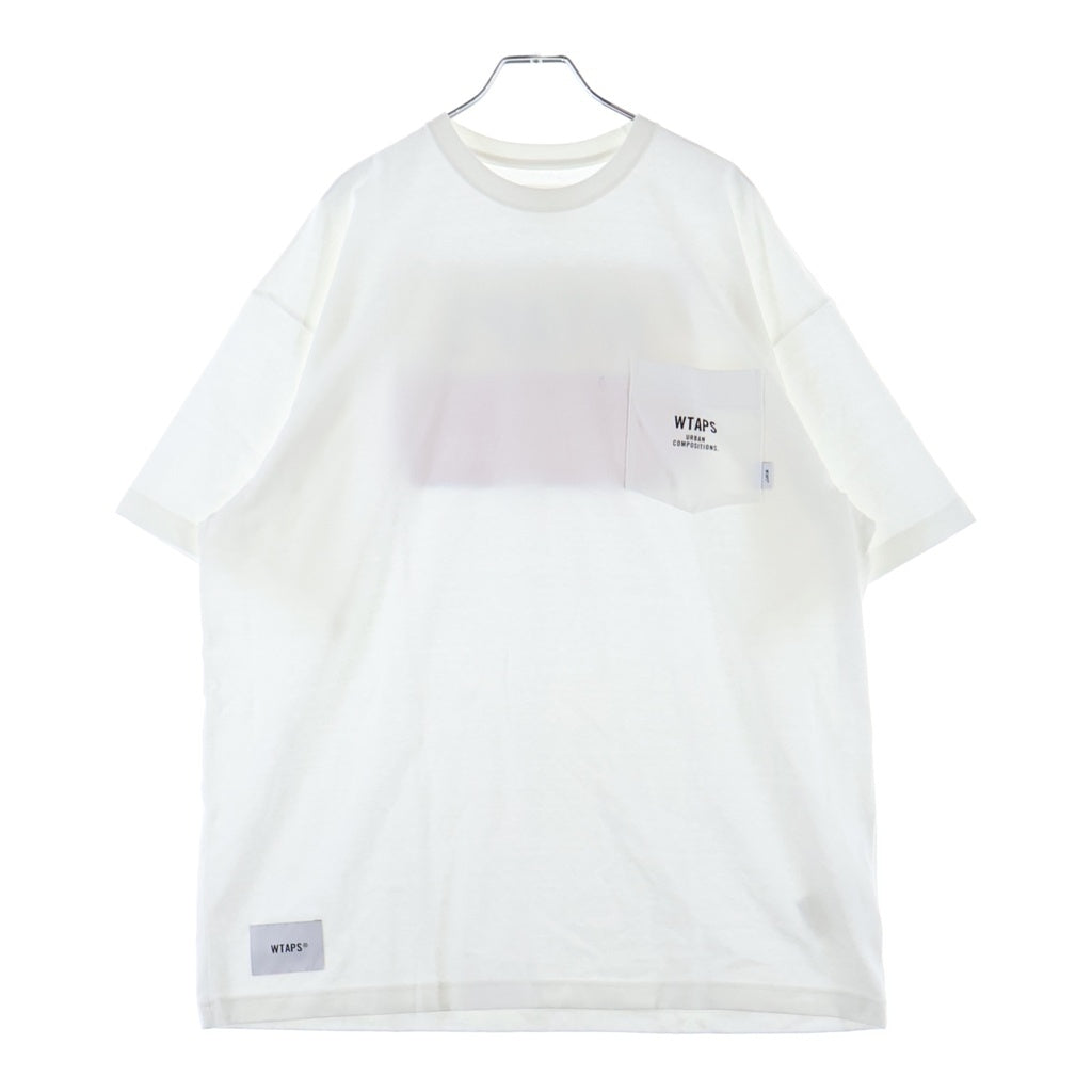 美品　WTAPS ダブルタップス　ホワイト　24SS Tシャツ Mサイズ WTAPS(ダブルタップス) 24SS COTTON.COMPOSITION ロゴプリント クルー