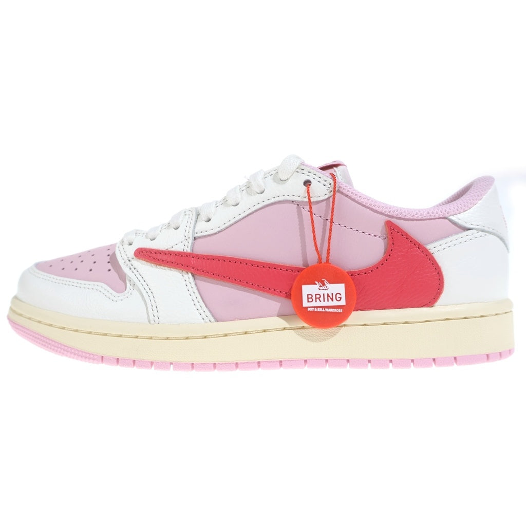 NIKE(ナイキ) ×Travis Scott Air Jordan 1 Retro Low OG Sail Tropical Pink エアジョーダン1 レトロ OG セイル トロピカルピンク ローカットスニーカー IQ7604-101 レディース