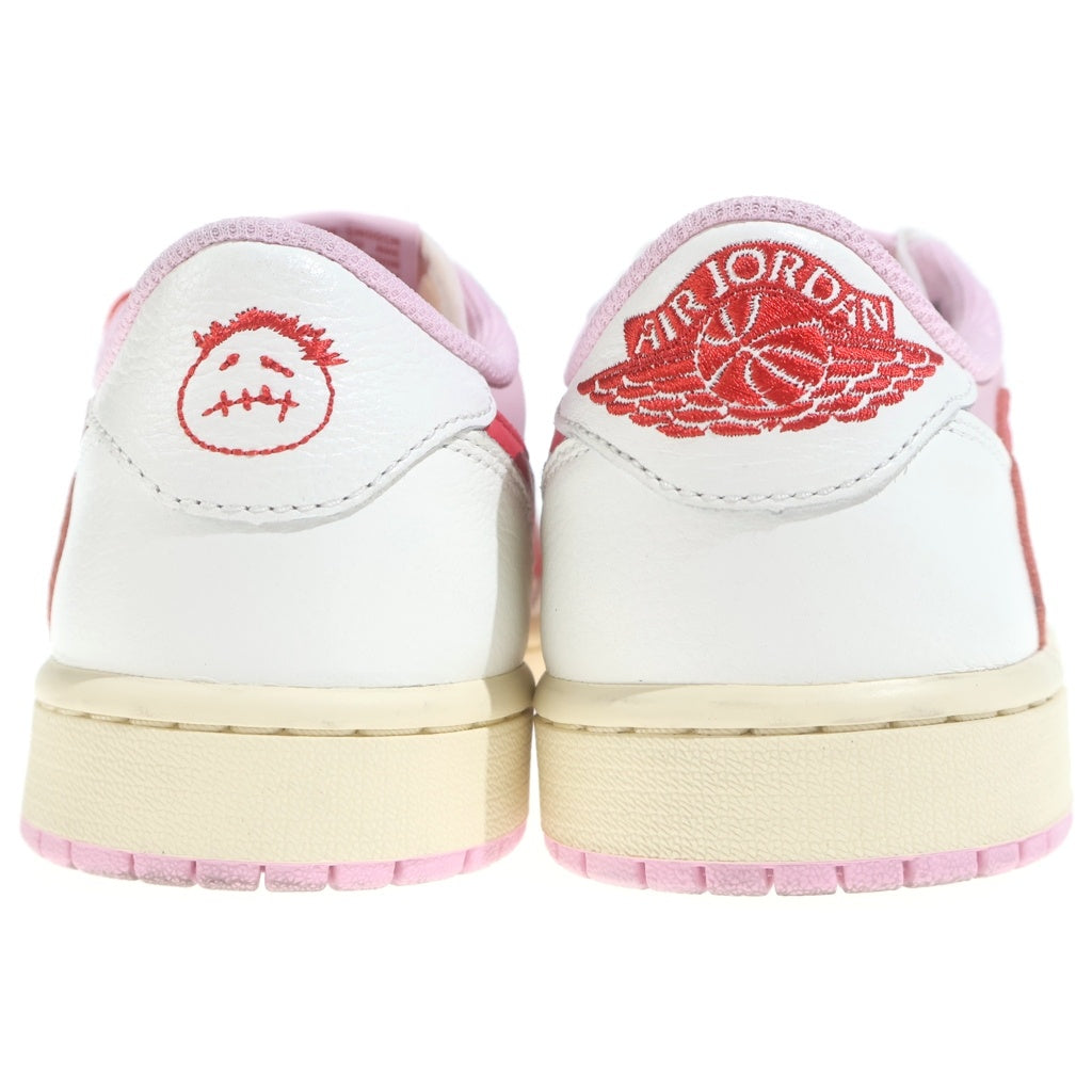 NIKE(ナイキ) ×Travis Scott Air Jordan 1 Retro Low OG Sail Tropical Pink エアジョーダン1 レトロ OG セイル トロピカルピンク ローカットスニーカー IQ7604-101 レディース