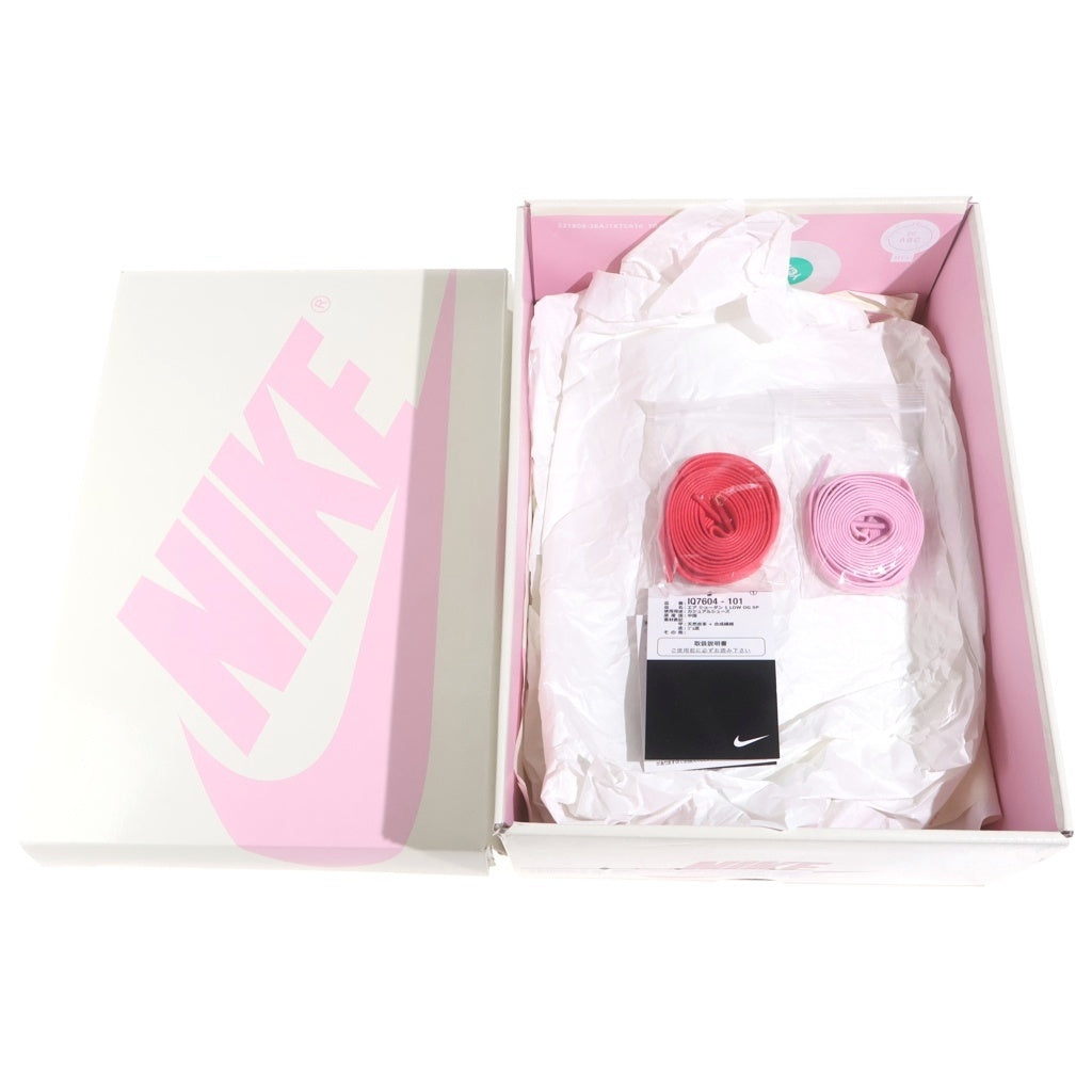 NIKE(ナイキ) ×Travis Scott Air Jordan 1 Retro Low OG Sail Tropical Pink エアジョーダン1 レトロ OG セイル トロピカルピンク ローカットスニーカー IQ7604-101 レディース