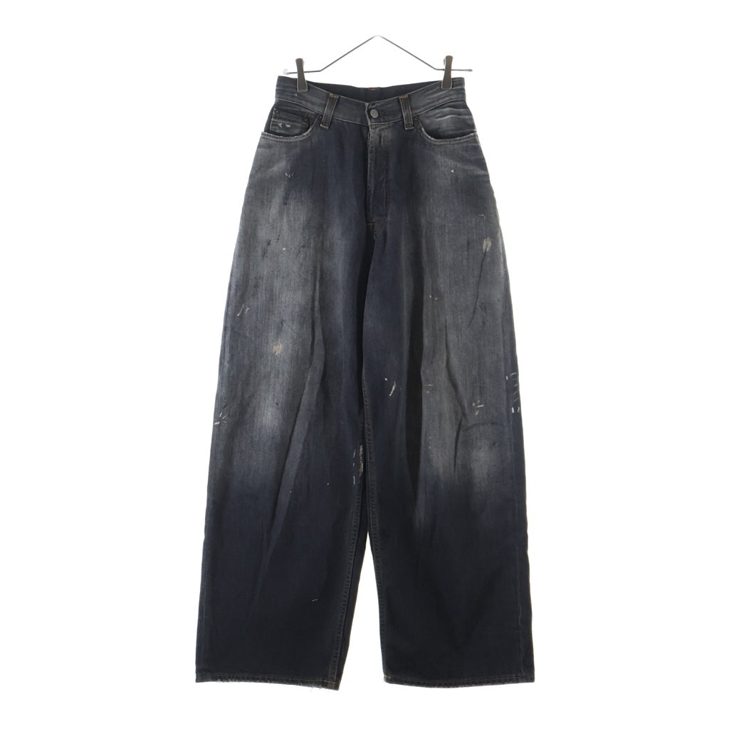 Acne Studios(アクネ ストゥディオズ) 23AW FN Black Trafalgar Super Baggy Fit Jeans ペイント加工 トラファルガー スーパーバギーフィットジーンズ デニムパンツ ブラック A00514