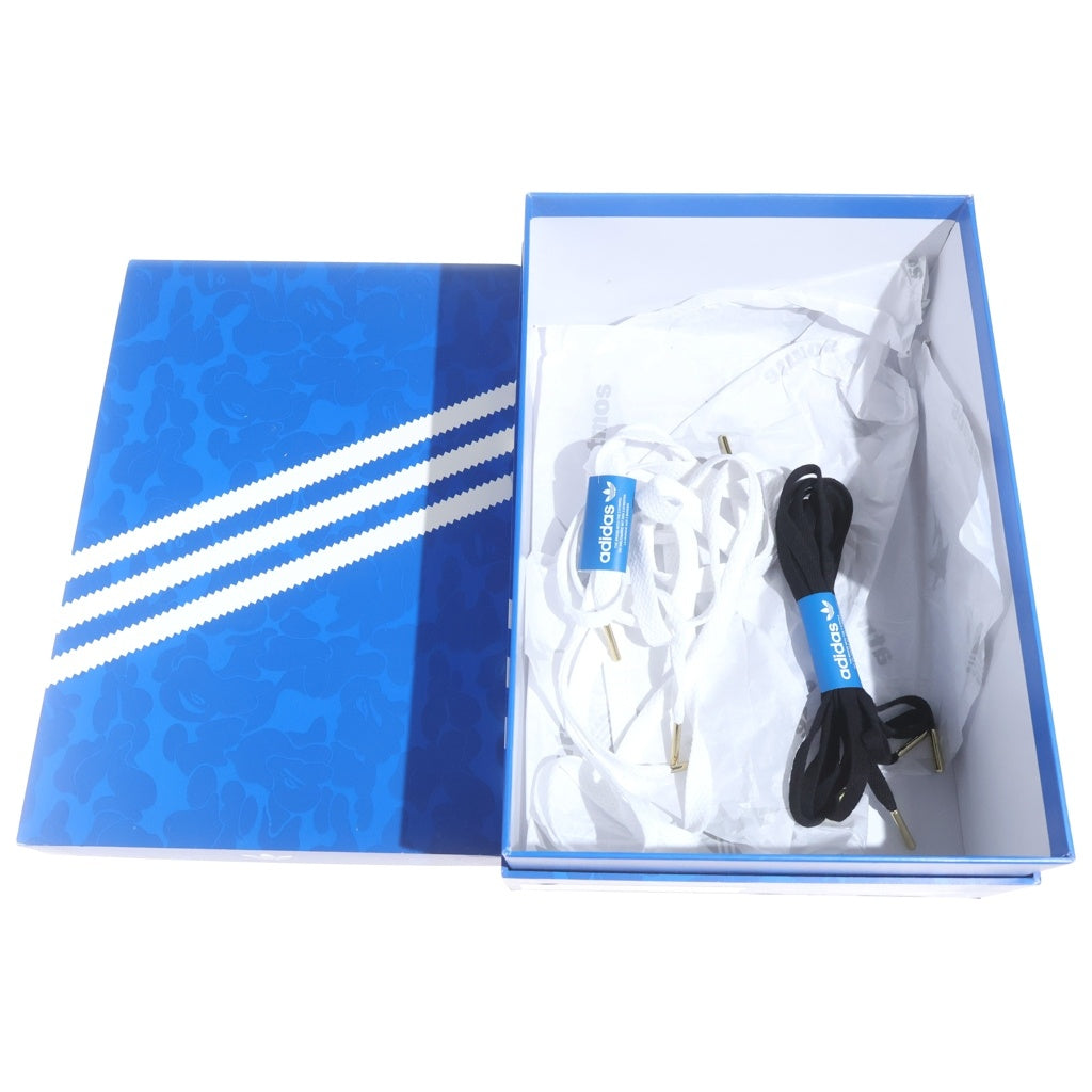A BATHING APE(アベイシングエイプ) ×atmos ×adidas SuperstarR 5 Core Black Footwear White Off White ローカットスニーカー JQ366