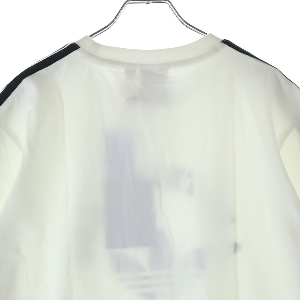 A BATHING APE(アベイシングエイプ) ×adidas ロゴプリント サイドラインクルーネック半袖Tシャツカットソー
