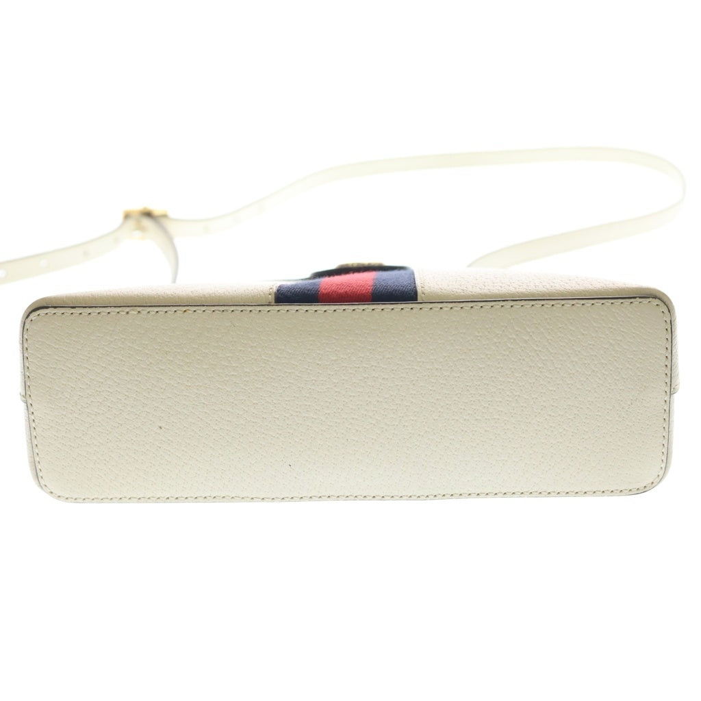 GUCCI(グッチ) オフィディア GGレザーショルダーバッグ ホワイト 499621 レディース