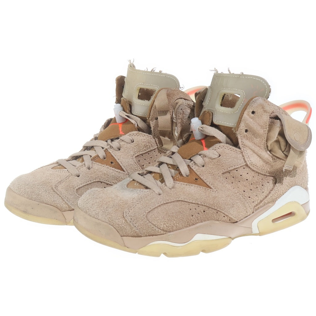 NIKE(ナイキ) ×TRAVIS SCOTT AIR JORDAN6 RETRO SP トラヴィススコット エアジョーダン6 ハイカットスニーカーブラウン US9/27cm DH0690-200