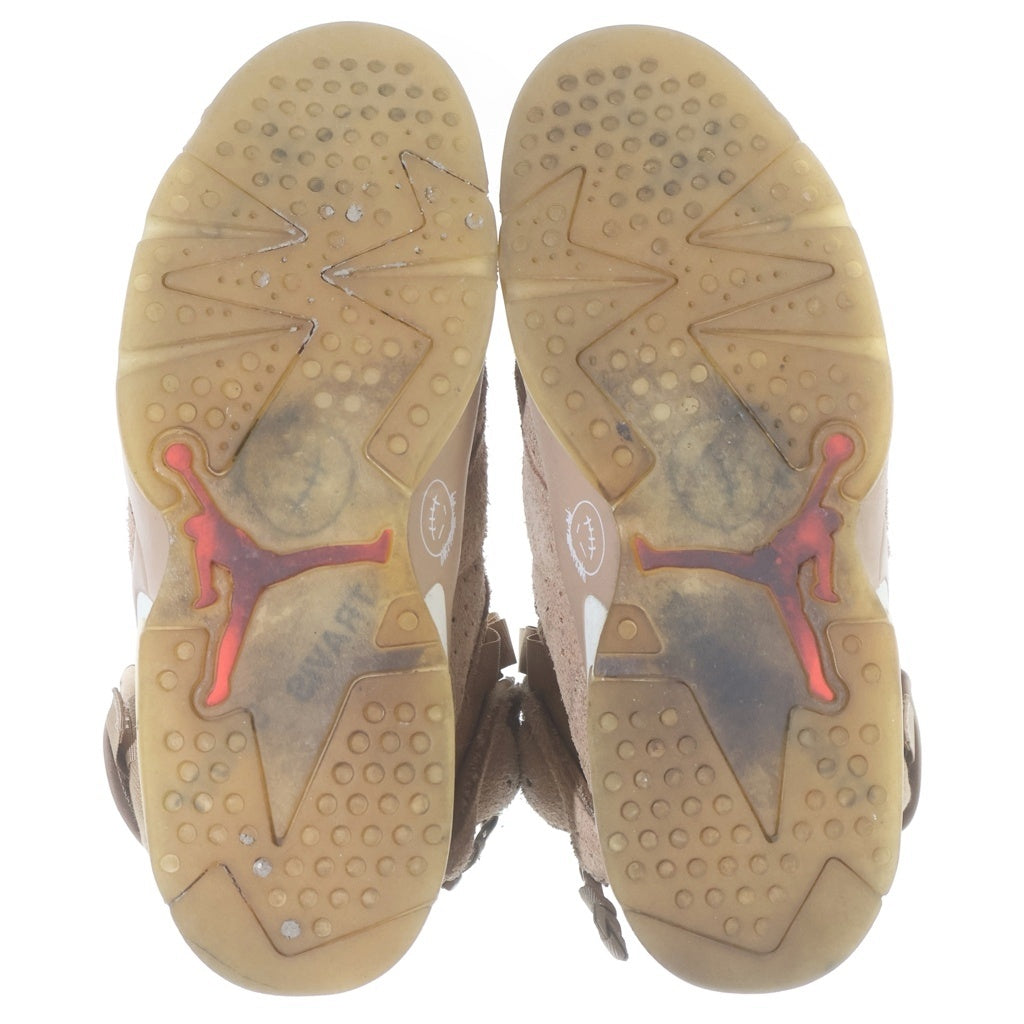 NIKE(ナイキ) ×TRAVIS SCOTT AIR JORDAN6 RETRO SP トラヴィススコット エアジョーダン6 ハイカットスニーカーブラウン US9/27cm DH0690-200
