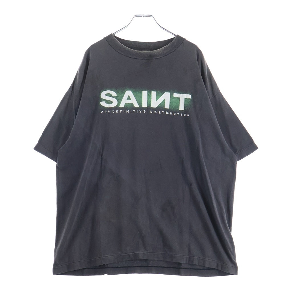 SAINT MICHAEL(セントマイケル) 24AW SS TEE クルーネック半袖Tシャツカットソー グレー SM-YS1-0000-001