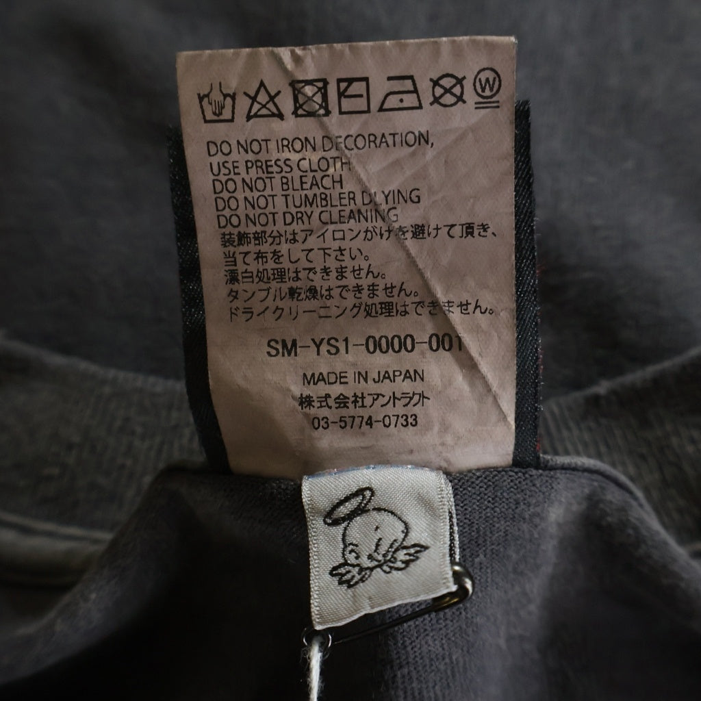 SAINT MICHAEL(セントマイケル) 24AW SS TEE クルーネック半袖Tシャツカットソー グレー SM-YS1-0000-001