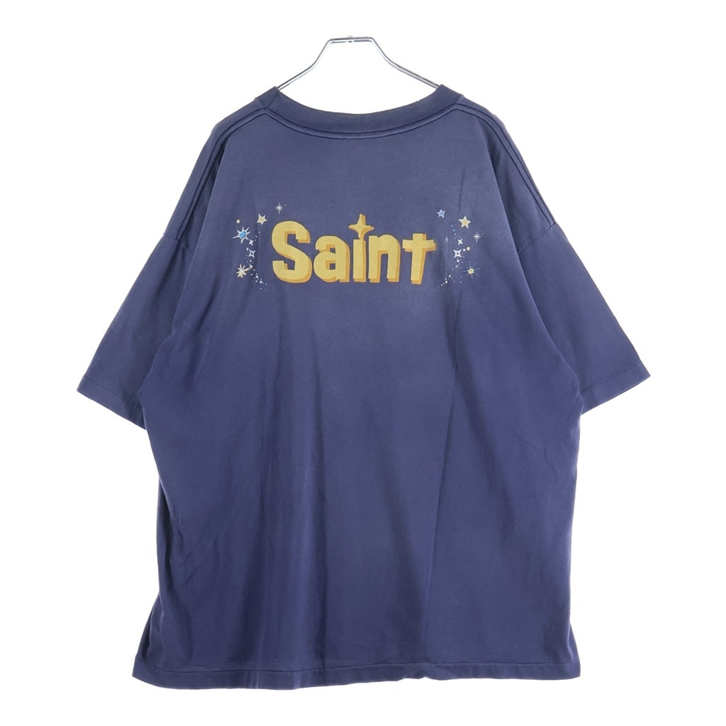 SAINT MICHAEL(セントマイケル) 26SS Disney SS TEE クルーネック半袖Tシャツカットソー ネイビー SM-MK8-0000-C79
