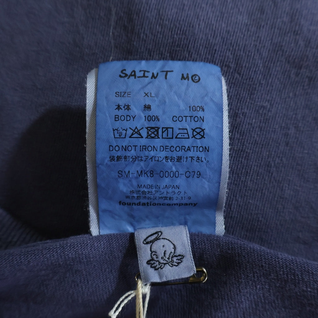 SAINT MICHAEL(セントマイケル) 26SS Disney SS TEE クルーネック半袖Tシャツカットソー ネイビー SM-MK8-0000-C79