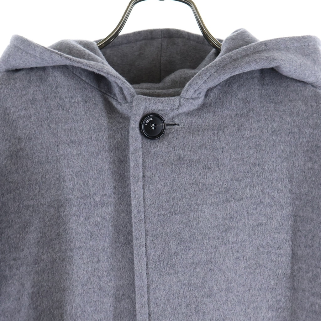 LOEWE(ロエベ) HOODED WOOL COAT フーデッド ウールコート グレー レディース S359Y01XA3
