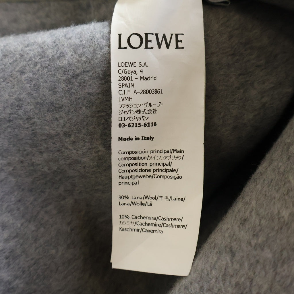 LOEWE(ロエベ) HOODED WOOL COAT フーデッド ウールコート グレー レディース S359Y01XA3