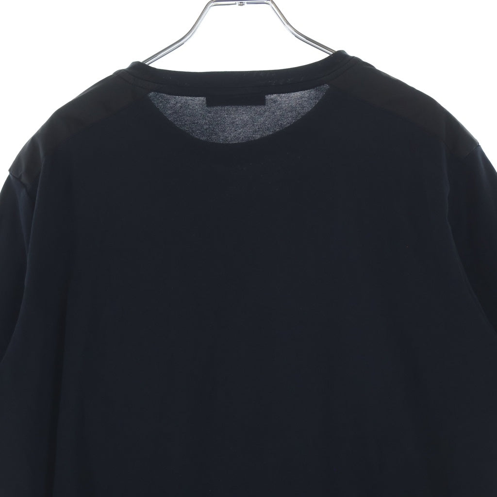 PRADA(プラダ) ラバーロゴデザイン クルーネック半袖Tシャツカットソー ブラック SJN250 R192 710