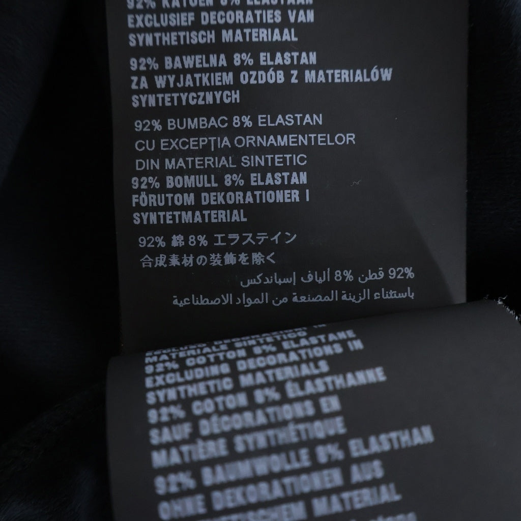 PRADA(プラダ) ラバーロゴデザイン クルーネック半袖Tシャツカットソー ブラック SJN250 R192 710