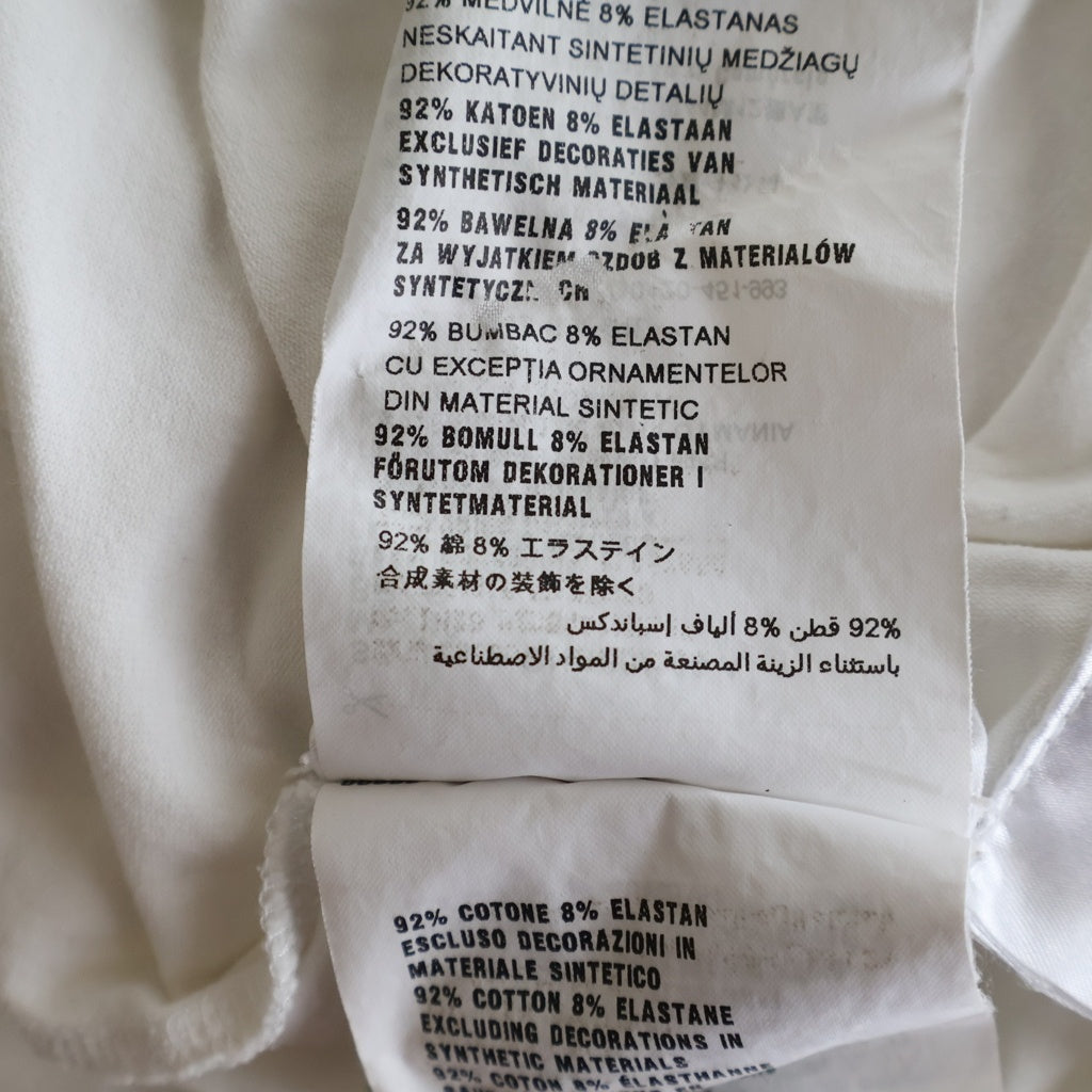 PRADA(プラダ) ラバーロゴデザイン クルーネック半袖Tシャツカットソー ホワイト SJN250 R192 710