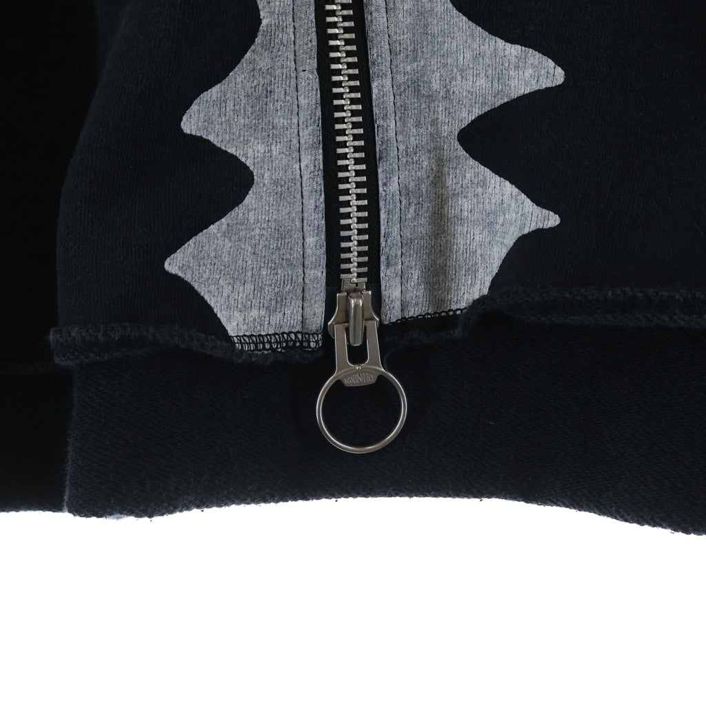 KAPITAL(キャピタル) 25SS Bone Zip Up Hoodie ボーンデザイン ジップアップパーカー グレー K2504LC156