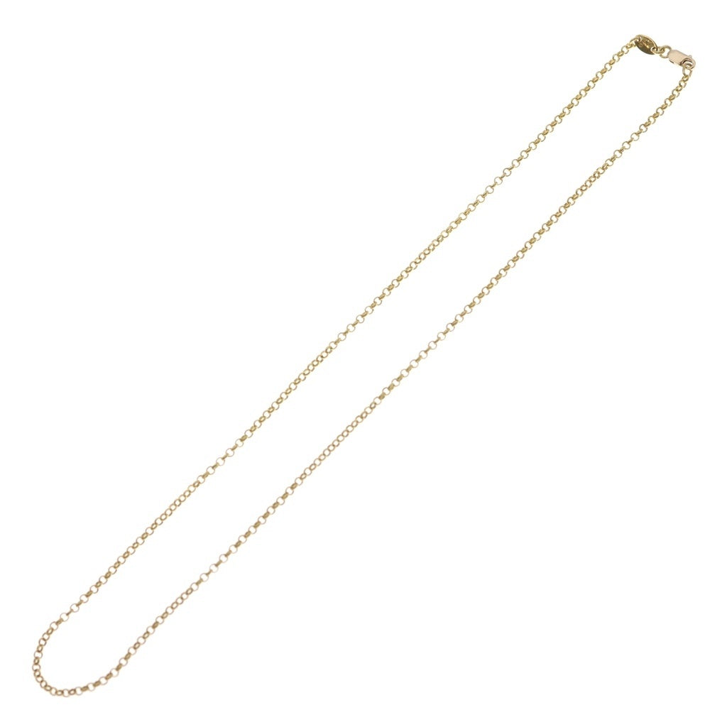 CHROME HEARTS(クロムハーツ) 22K NECKCHAIN R18 ロールチェーンネックレス 18inch ゴールド BCA010