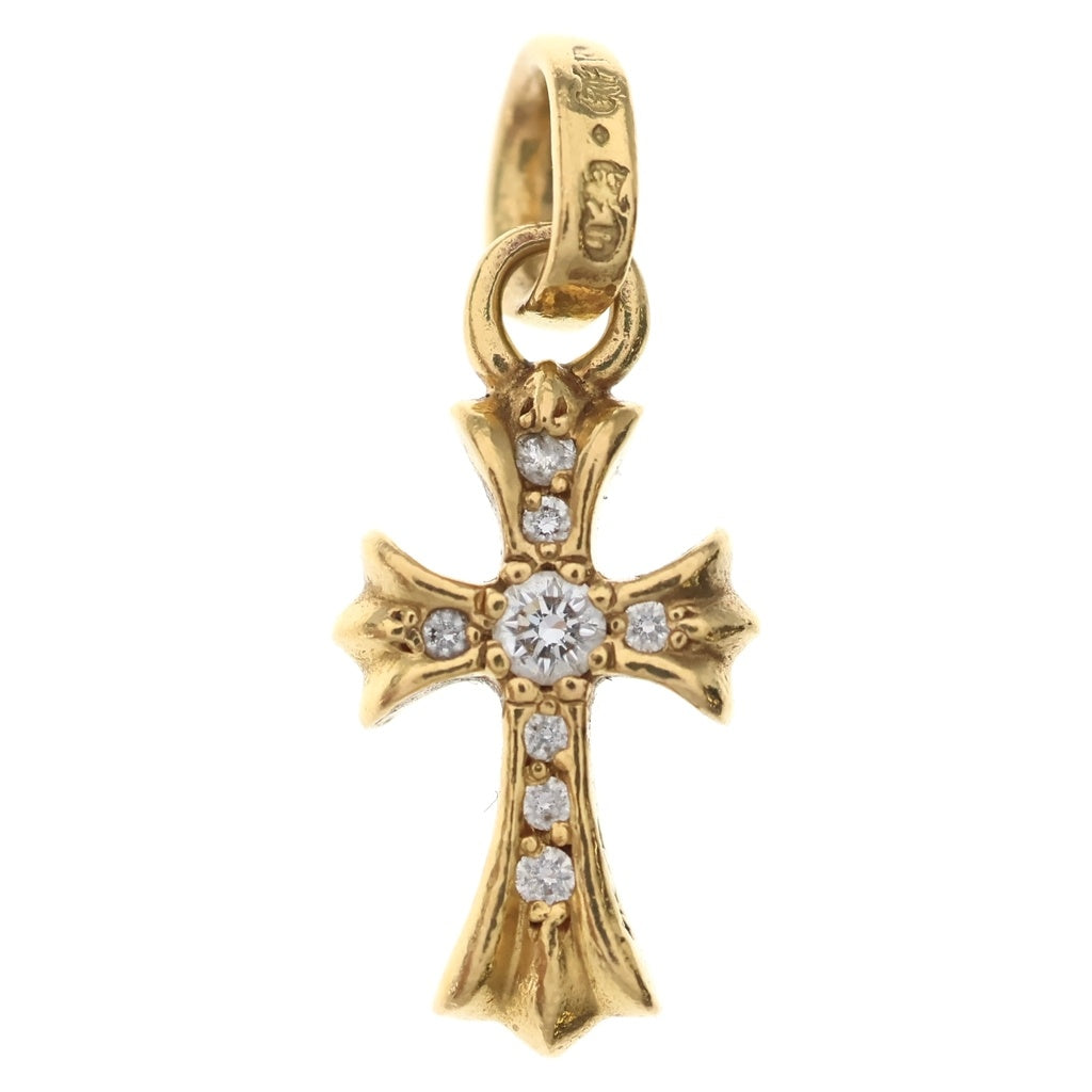 CHROME HEARTS(クロムハーツ) 22K CRS BBYFAT P/DIA ベイビーファットクロス PAVEダイヤ ペンダントトップ ゴールド BCA035