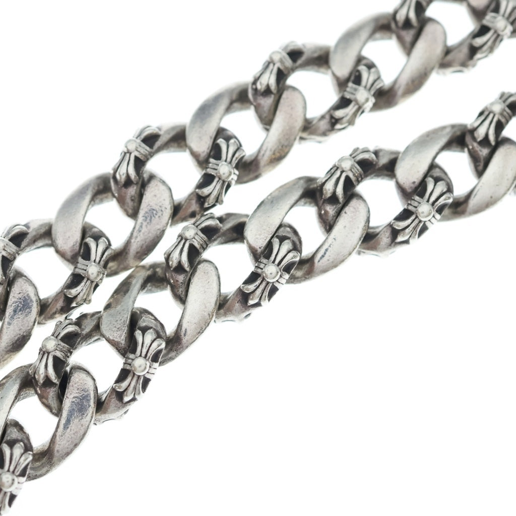 CHROME HEARTS(クロムハーツ) FANCY LONG-T/2クリップロングファンシー ウォレットチェーン シルバー BCA075