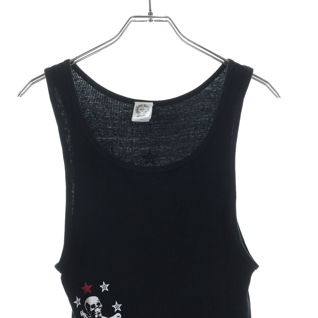 CHROME HEARTS(クロムハーツ) OLD FOTI 両面プリント クルーネックタンクトップ ブラック
