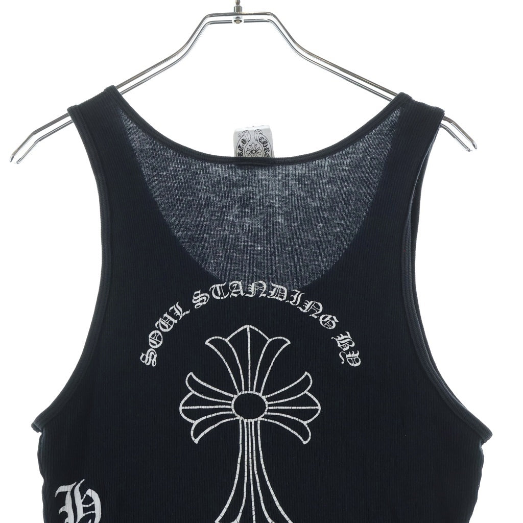 CHROME HEARTS(クロムハーツ) OLD ×Kyosuke Himuro 氷室京介 バックCHクロス クルーネックタンクトップ ブラック