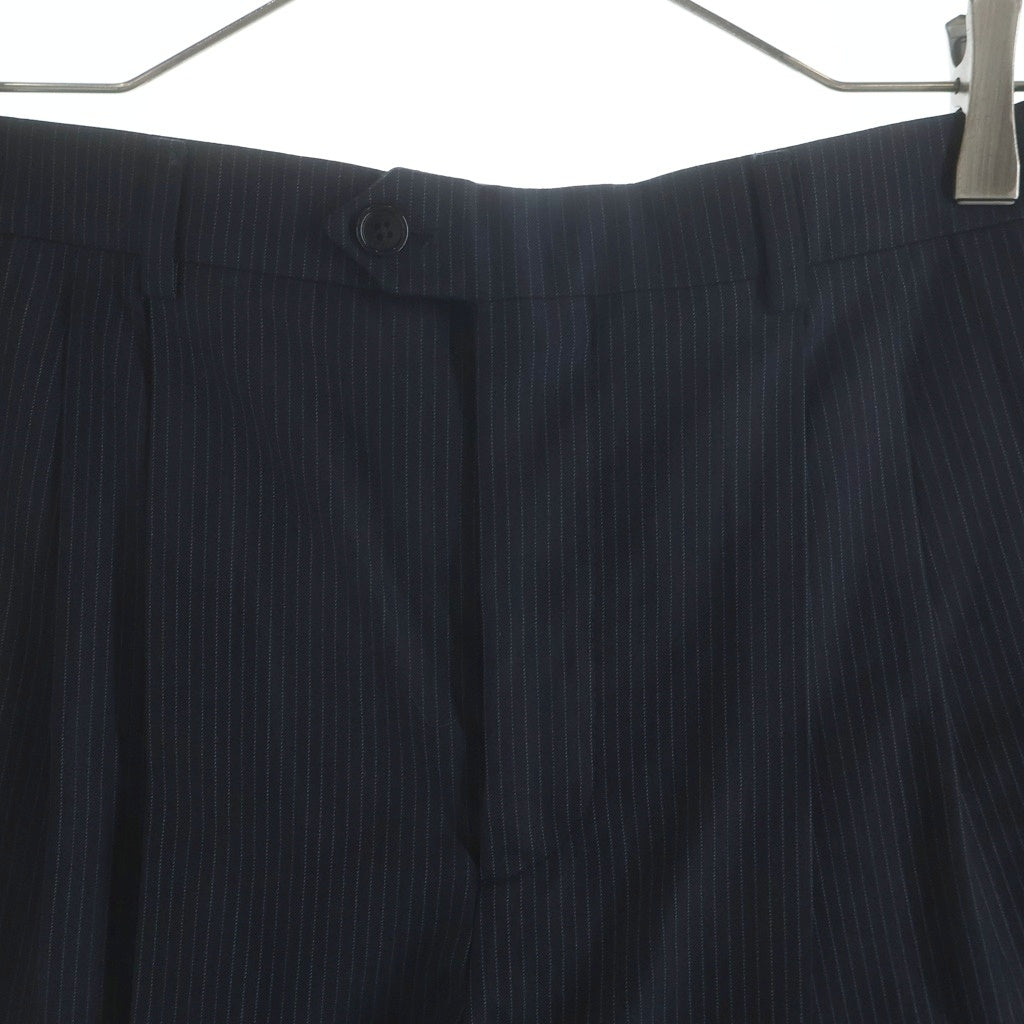 CELINE(セリーヌ) ストライプ柄 ウールショートパンツ ネイビー レディース 2P941686O.07CG