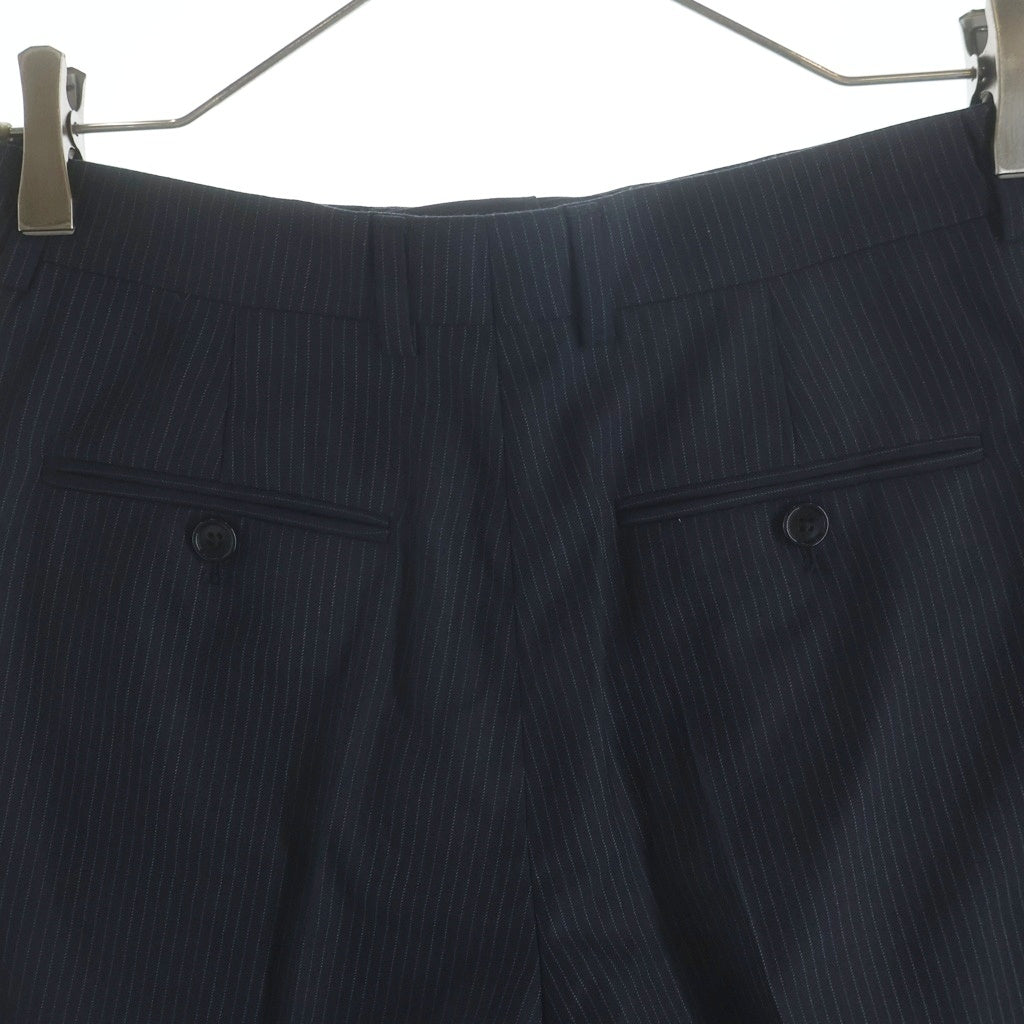 CELINE(セリーヌ) ストライプ柄 ウールショートパンツ ネイビー レディース 2P941686O.07CG