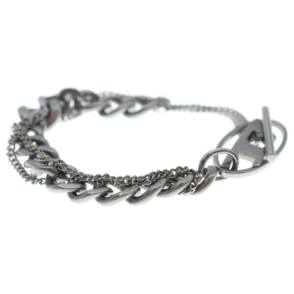 DIESEL(ディーゼル) Dロゴ チェーンブレスレット シルバー DX155000DJW レディース