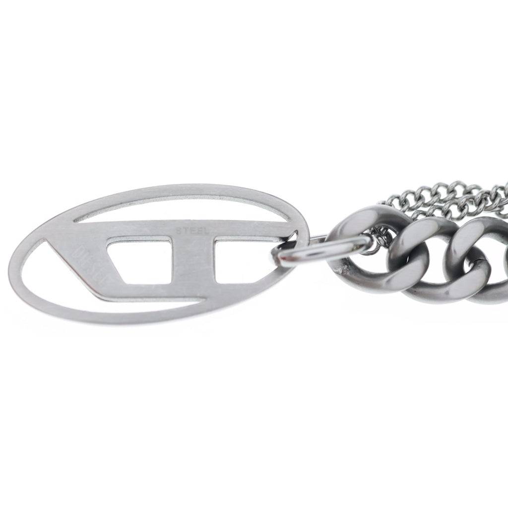 DIESEL(ディーゼル) Dロゴ チェーンブレスレット シルバー DX155000DJW レディース