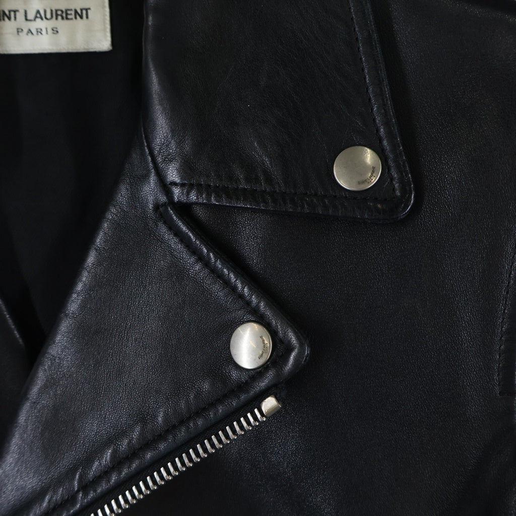 SAINT LAURENT PARIS(サンローランパリ) 16AW L01 Classic Motorcycle Leather Riders Jacket クラシックモーターサイクル ライダースジャケット ブラック 397290 Y5YA1