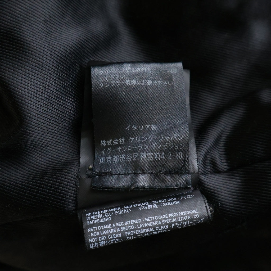 SAINT LAURENT PARIS(サンローランパリ) 16AW L01 Classic Motorcycle Leather Riders Jacket クラシックモーターサイクル ライダースジャケット ブラック 397290 Y5YA1