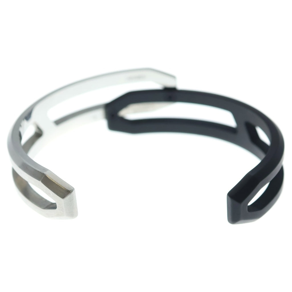 HERMES(エルメス) Replay Cuff リプレイカフ バングル ブラック/シルバー レディース