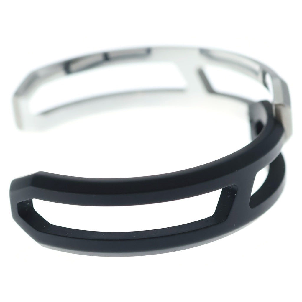 HERMES(エルメス) Replay Cuff リプレイカフ バングル ブラック/シルバー レディース