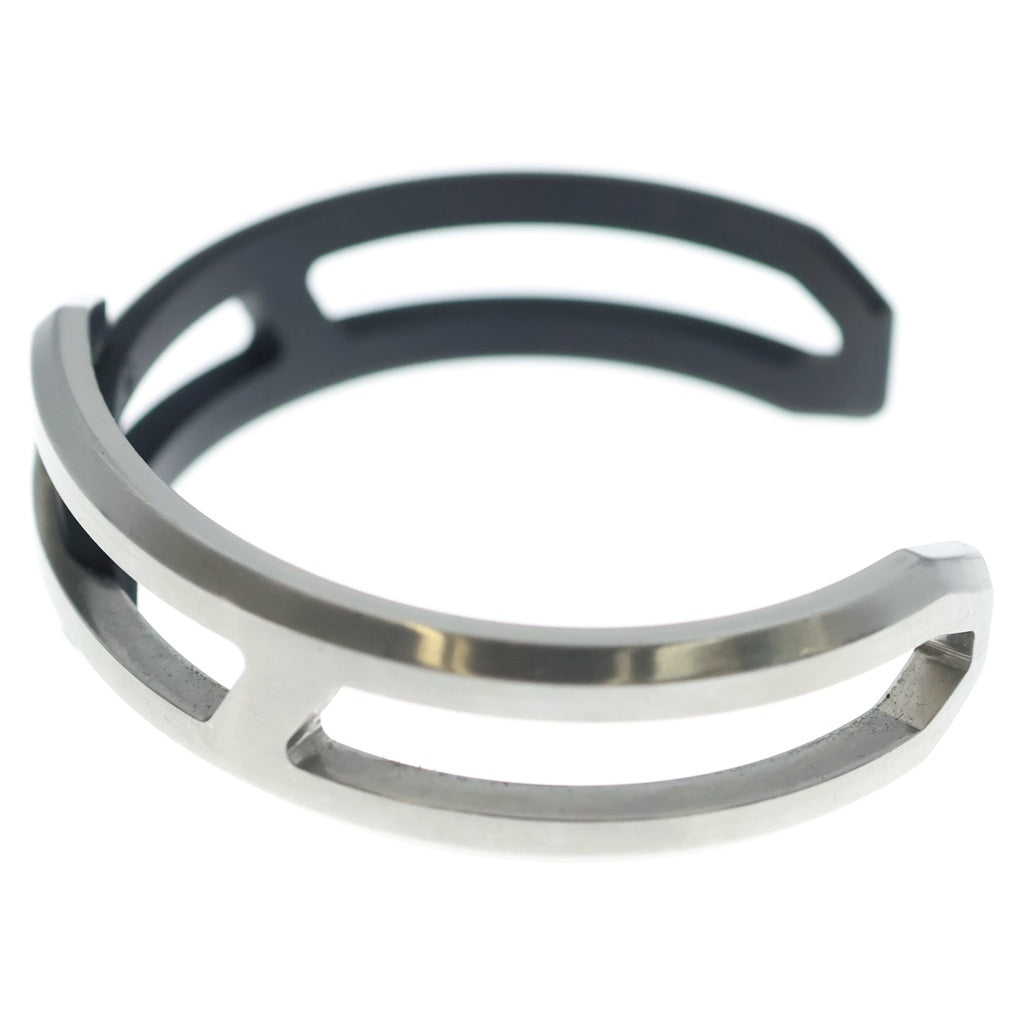 HERMES(エルメス) Replay Cuff リプレイカフ バングル ブラック/シルバー レディース