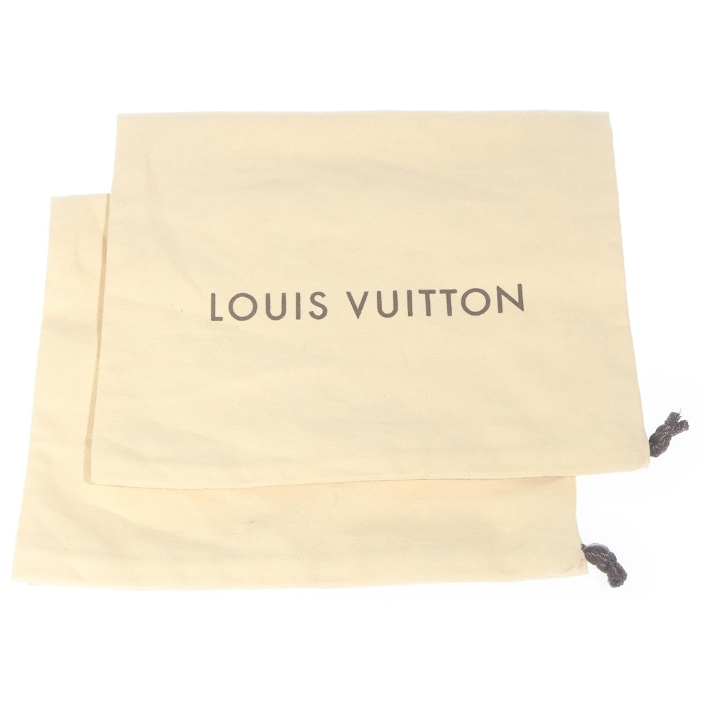 LOUIS VUITTON(ルイヴィトン) ダミエ ロゴ型押し レザーサンダル ブラック FD0068