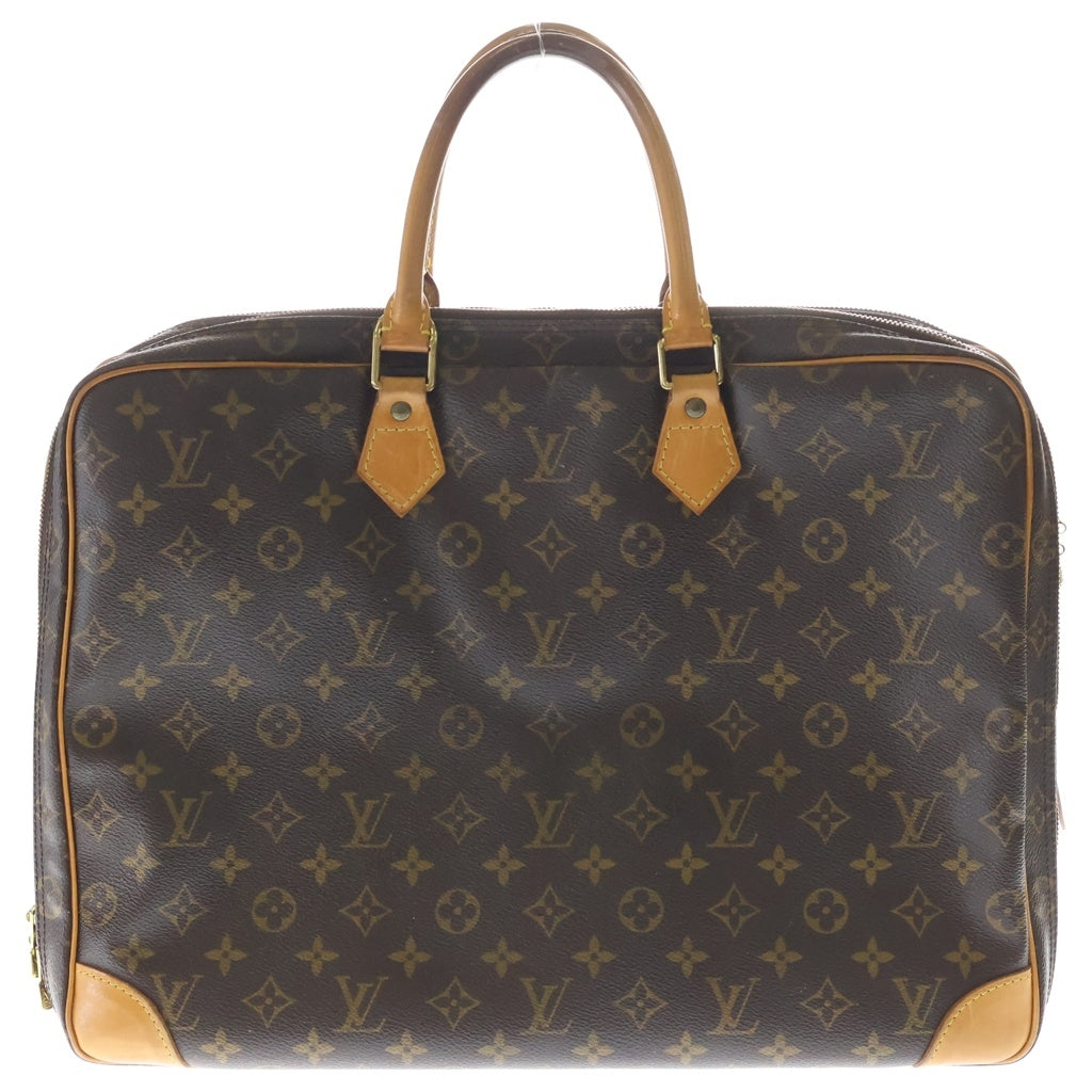 LOUIS VUITTON(ルイヴィトン) モノグラム ポルトドキュマン ヴォワヤージュ レザーハンドバッグ ブラウン M53362 レディース