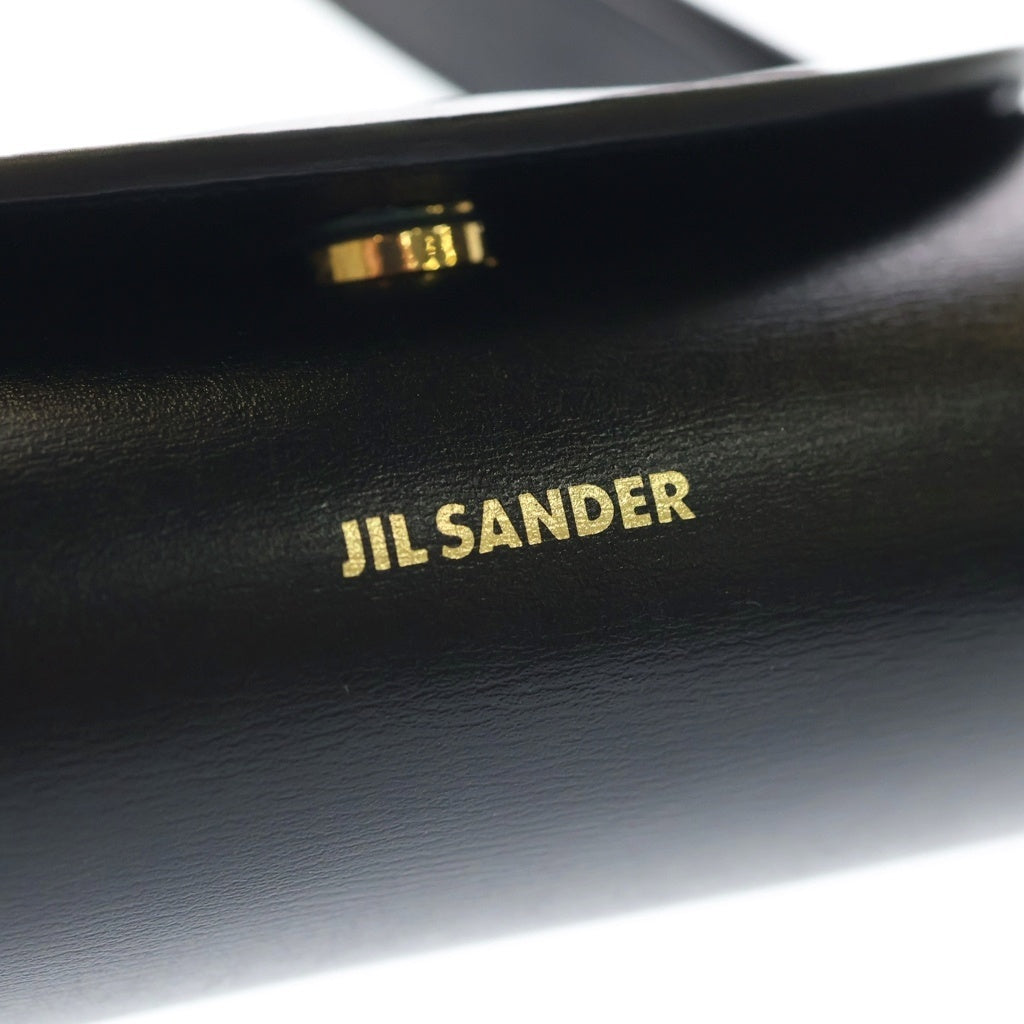 JIL SANDER(ジルサンダー) Cannolo Micro カンノーロ レザーショルダーバッグ レディース ブラック